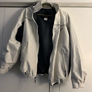 Womens Cherenal Bar harbor Maine hooded Windbreaker, Coat Jacket - White Small